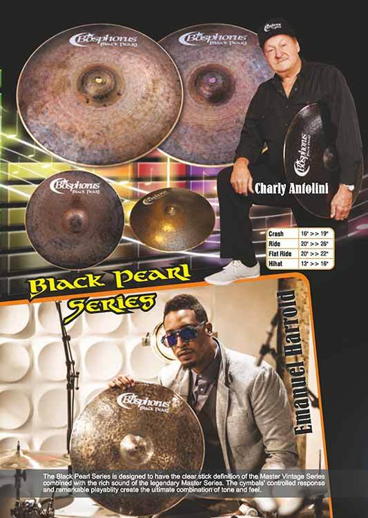 Bosphorus Black Pearl Series 16" Hi-Hats