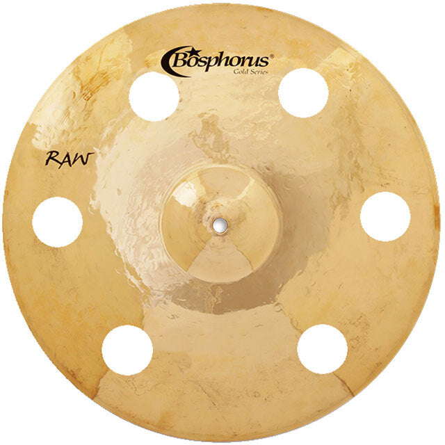 Bosphorus Gold Raw Series 16" Holed Crash Cymbal with 6 Holes