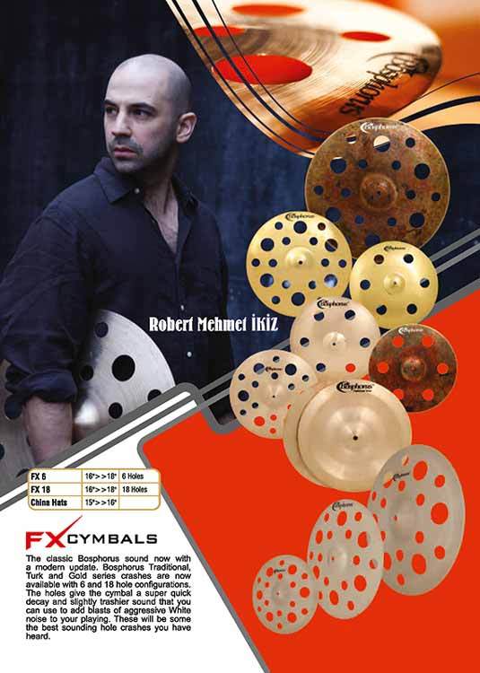 Bosphorus Traditional Series 18" Holed Crash Cymbal with 18 Holes