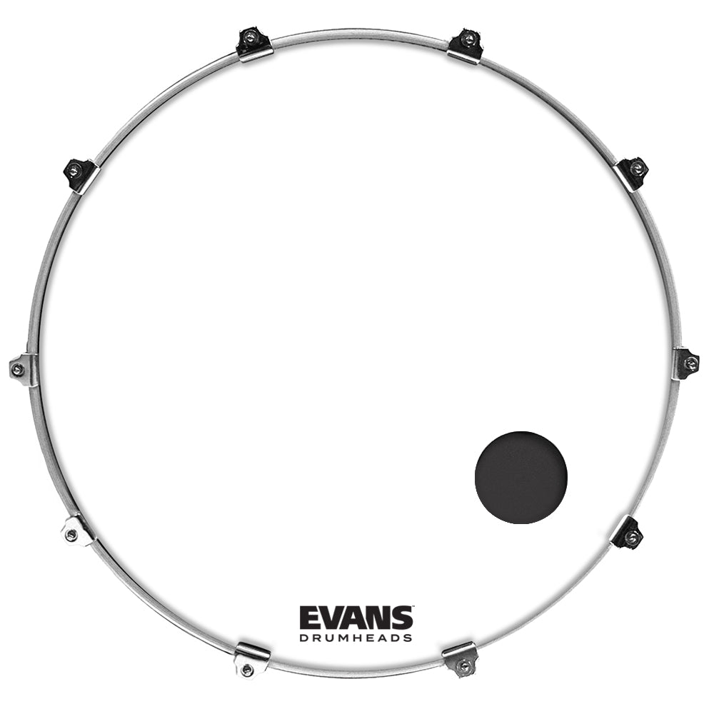 Custom Art EQ3 Bass Drumhead with Mic Port, 16 inch