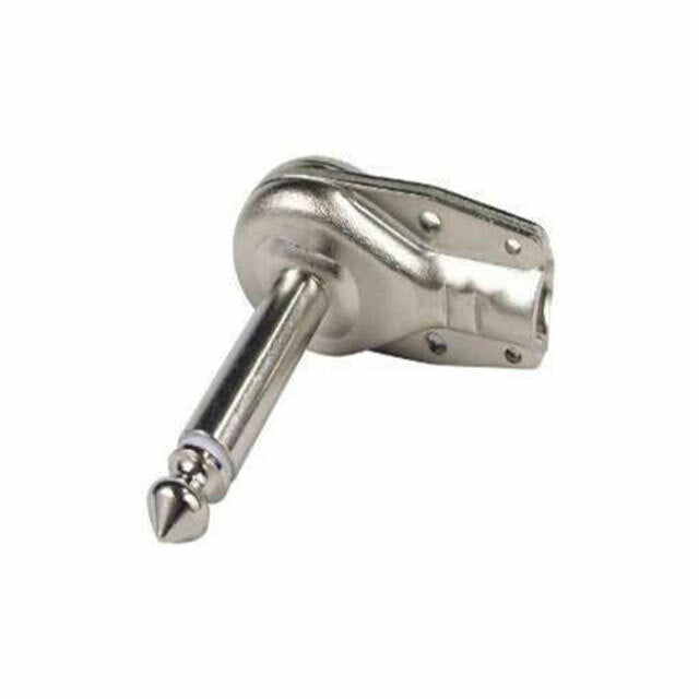 Audio C-Series Right Angle 1/4" Mono Male, Flat Style Jack Plug