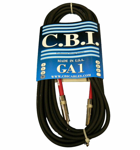 C.B.I. Cables GA1 Series 15ft Instrument Cable