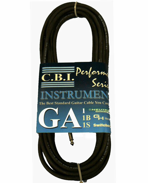 C.B.I. Cables GA1 Series 20ft Instrument Cable