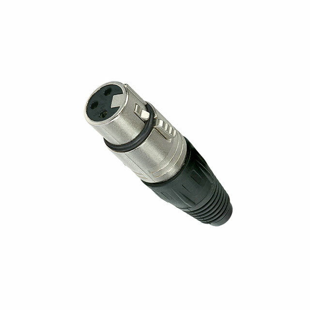 Neutrik Female XLR Cable Connector in Nickel