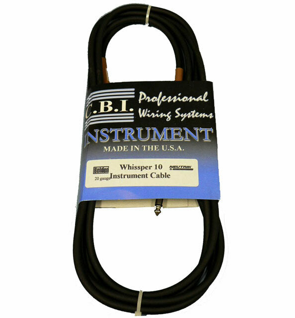 C.B.I. Cables Whissper Series 10ft Instrument Cable