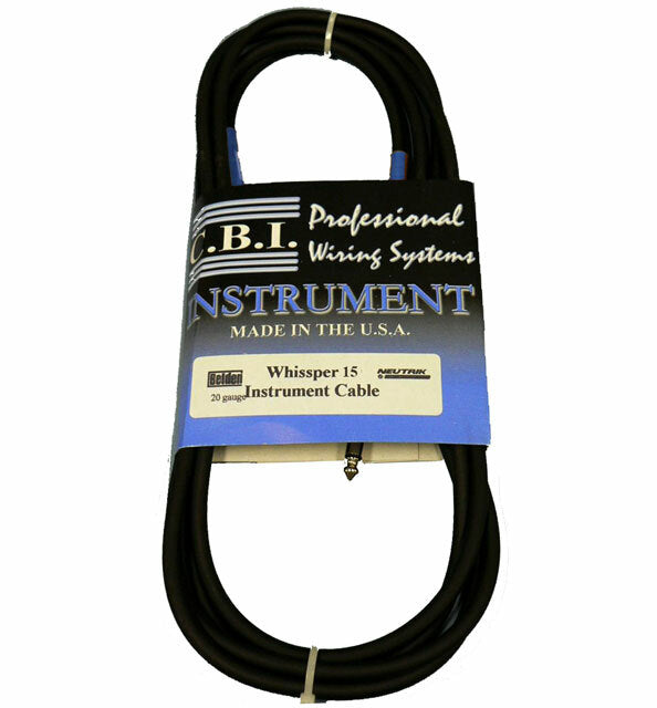 C.B.I. Cables Whissper Series 15ft Instrument Cable