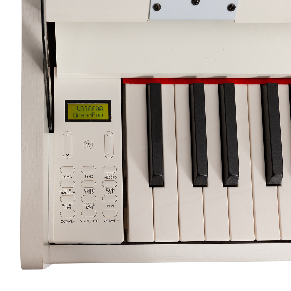 Crown CDP806 88-Key Weighted Digital Piano (Gloss White)