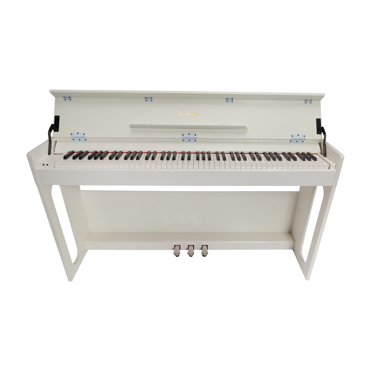 Crown CDP806 88-Key Weighted Digital Piano (Gloss White)