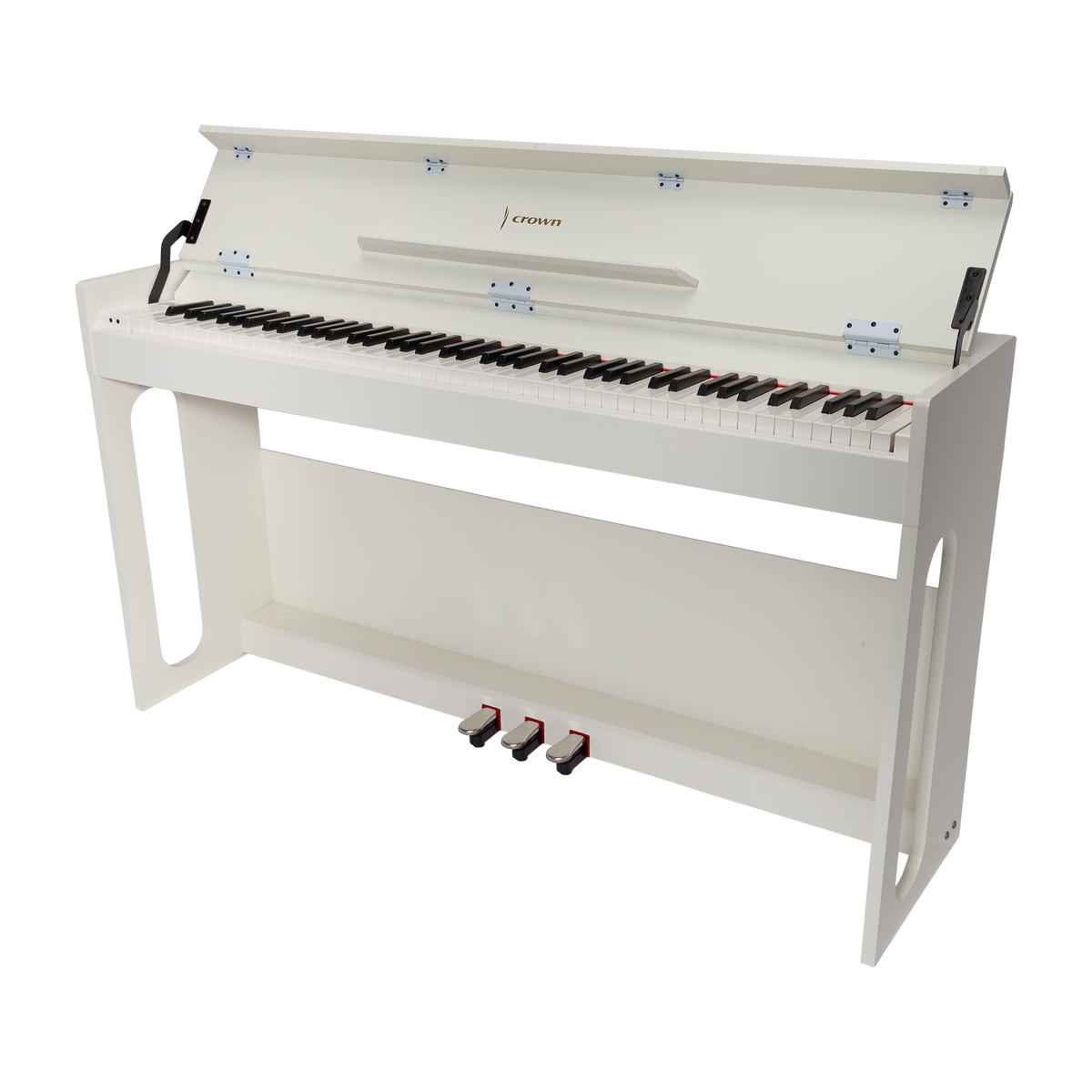 Crown CDP806 88-Key Weighted Digital Piano (Gloss White)