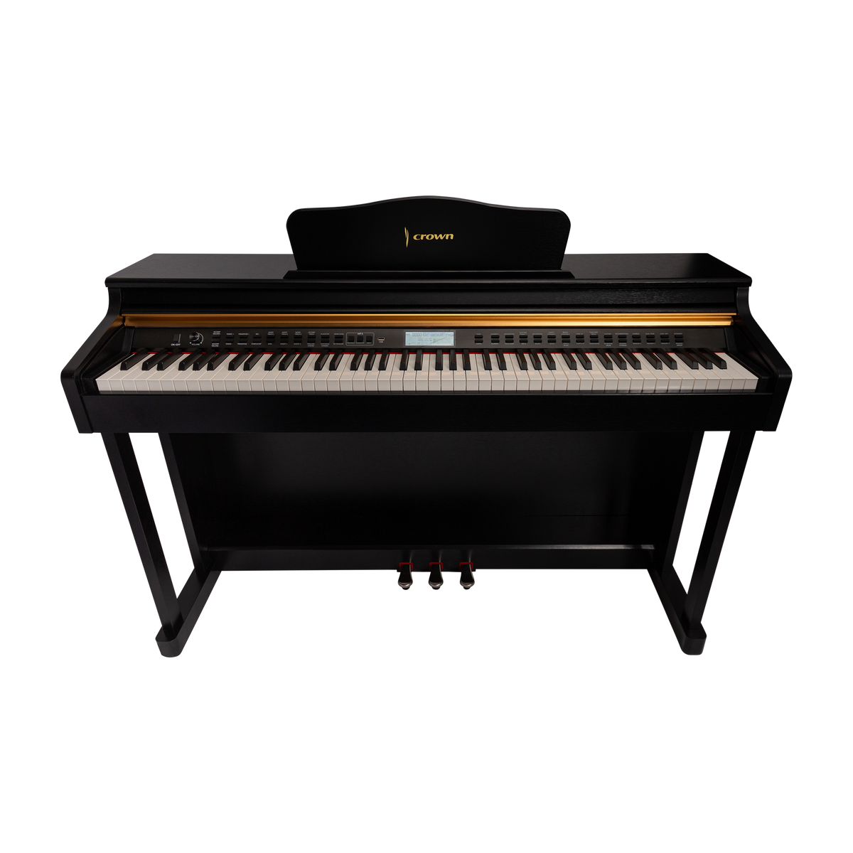 CROWN CDP-913-BLK UPRIGHT DIGITAL PIANO (Black)