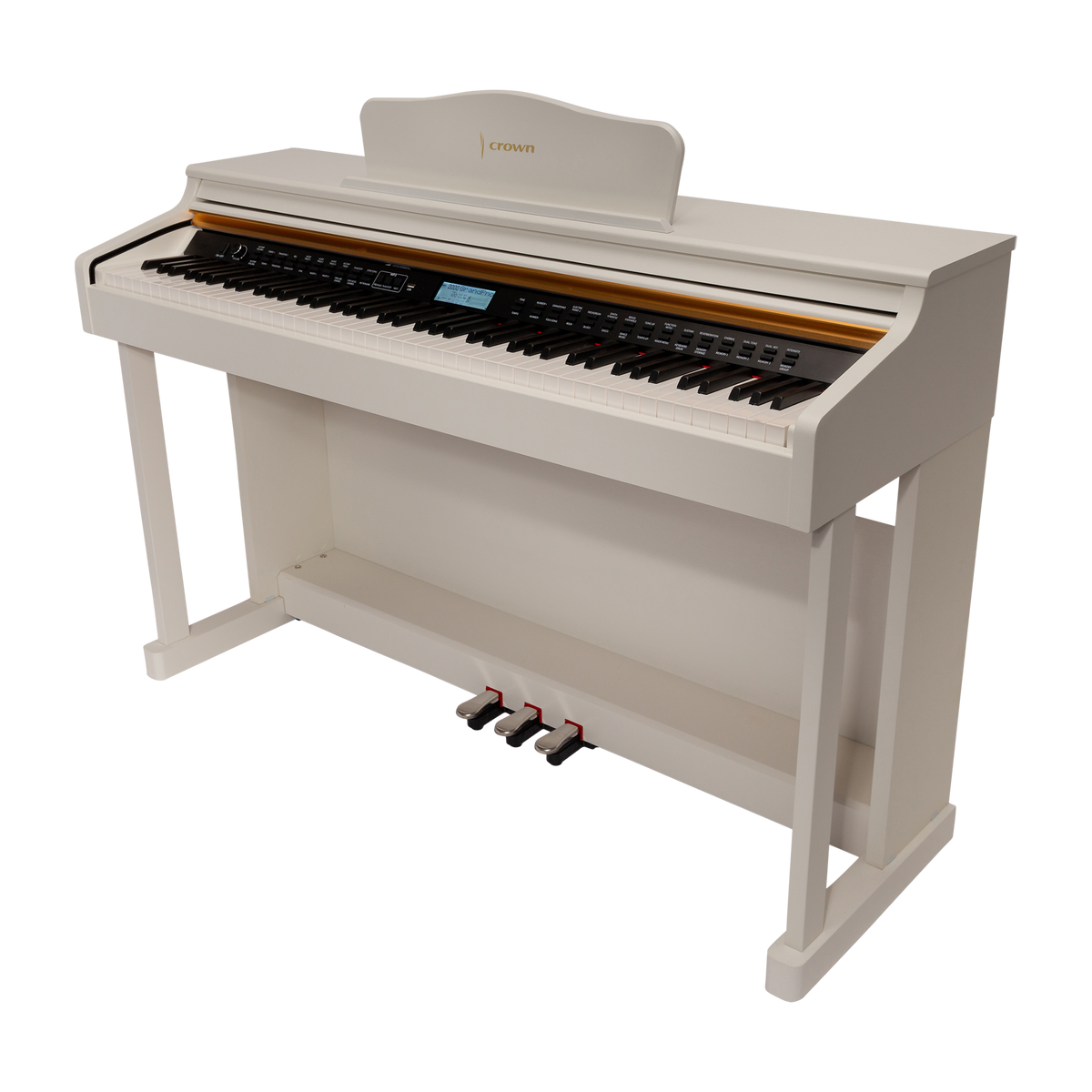 CROWN CDP-913-WHT UPRIGHT DIGITAL PIANO (White)
