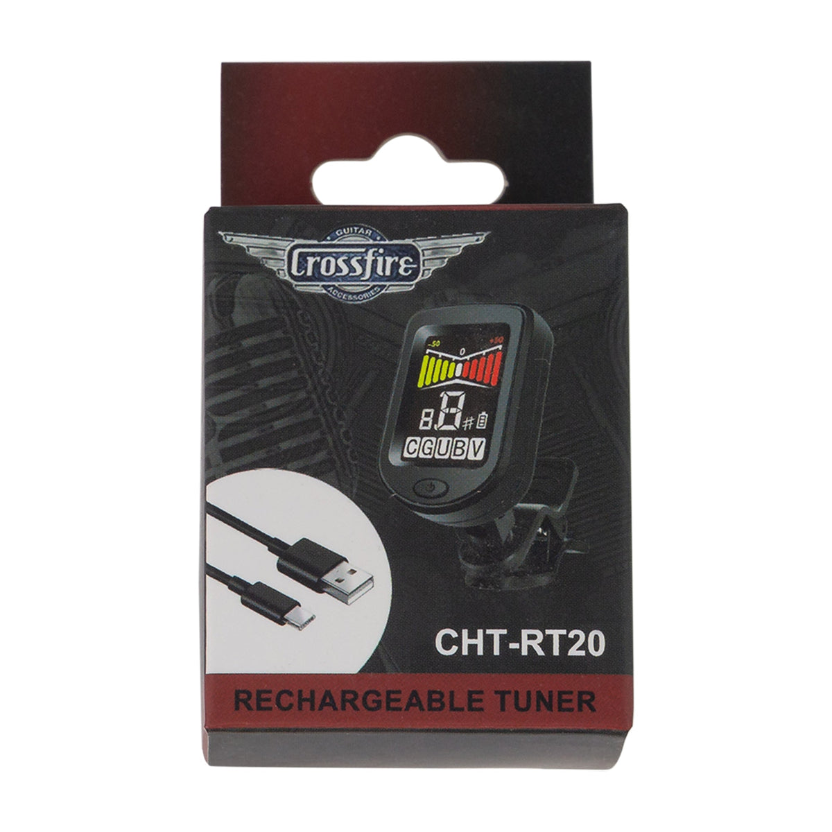 Crossfire CHT-RT20 Rechargeable Clip-On Tuner