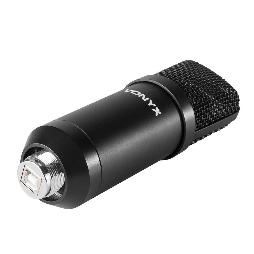 Vonyx CMS300B USB Studio Microphone Set Black