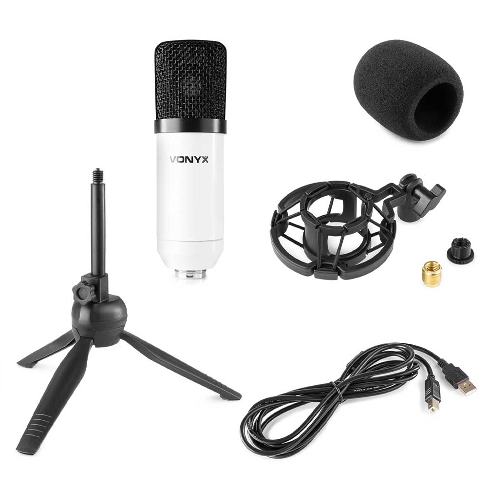 Vonyx CM300W USB Studio Microphone White