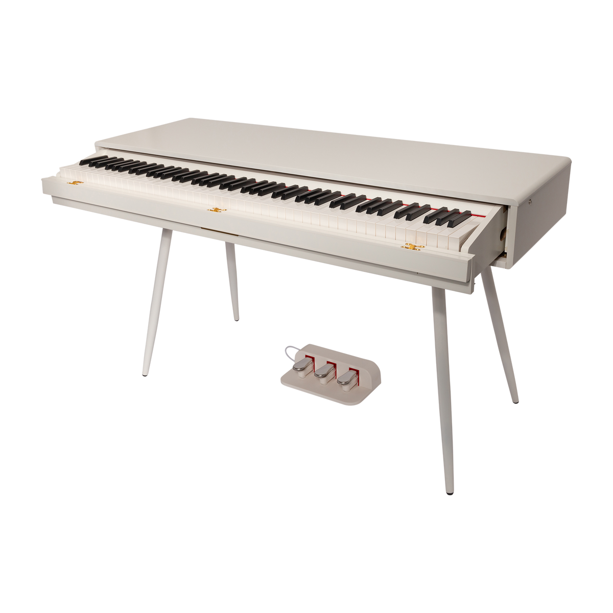 Crown CMDP-916 Upright Hideaway Digital Piano (White)