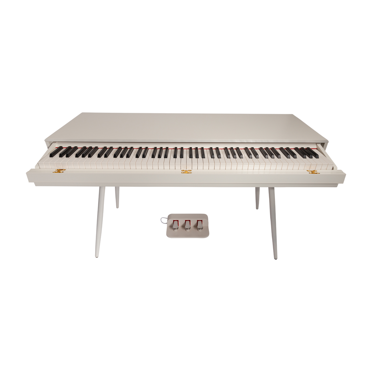 Crown CMDP-916 Upright Hideaway Digital Piano (White)