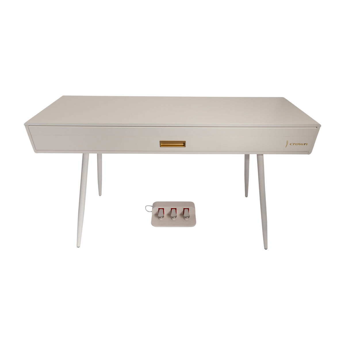 Crown CMDP-916 Upright Hideaway Digital Piano (White)