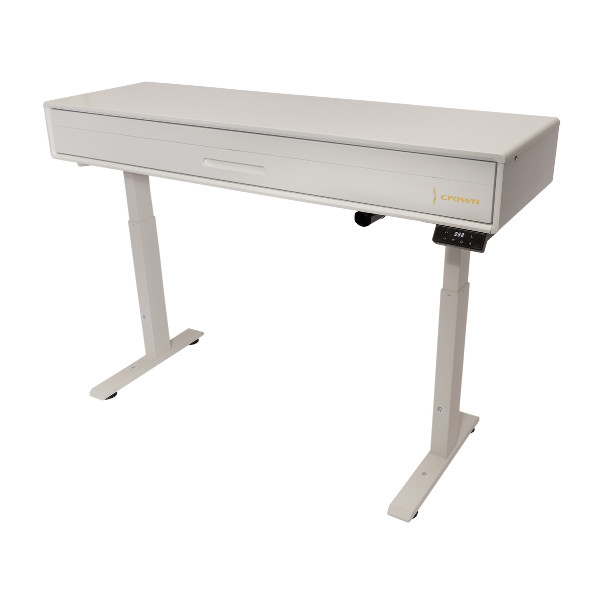 Crown CMPD-822 Height Adjustable Hideaway Digital Piano (White)