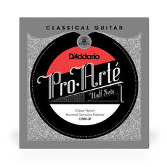D'Addario CNN-3T Pro-Arte Clear Nylon Classical Guitar Half Set, Normal Tension