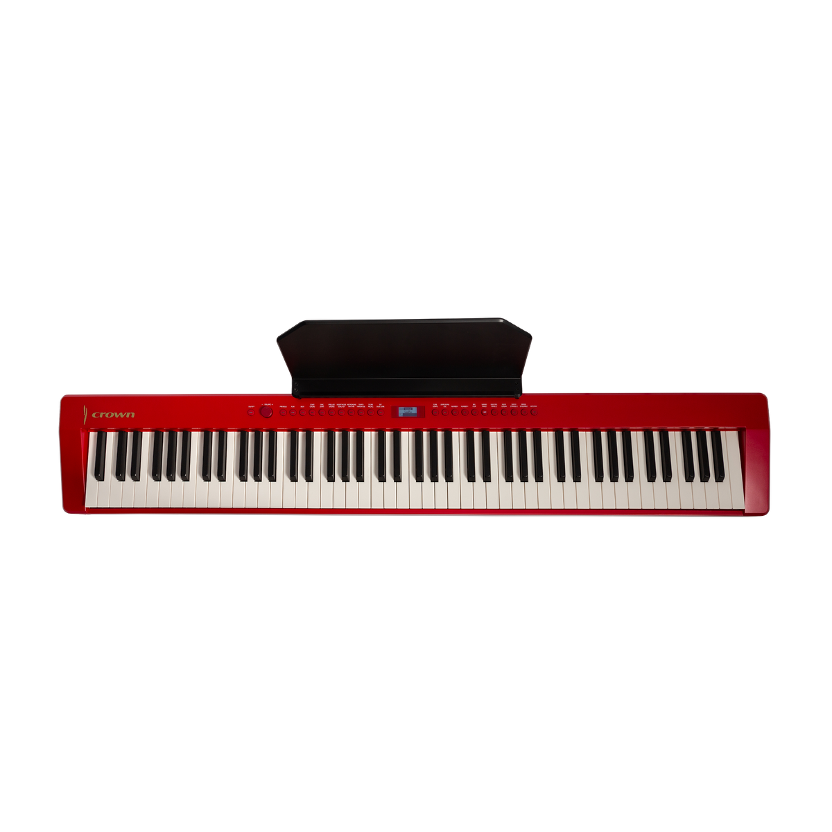 Crown CPP-811 Portable 88-Key Weighted Digital Piano (Red)