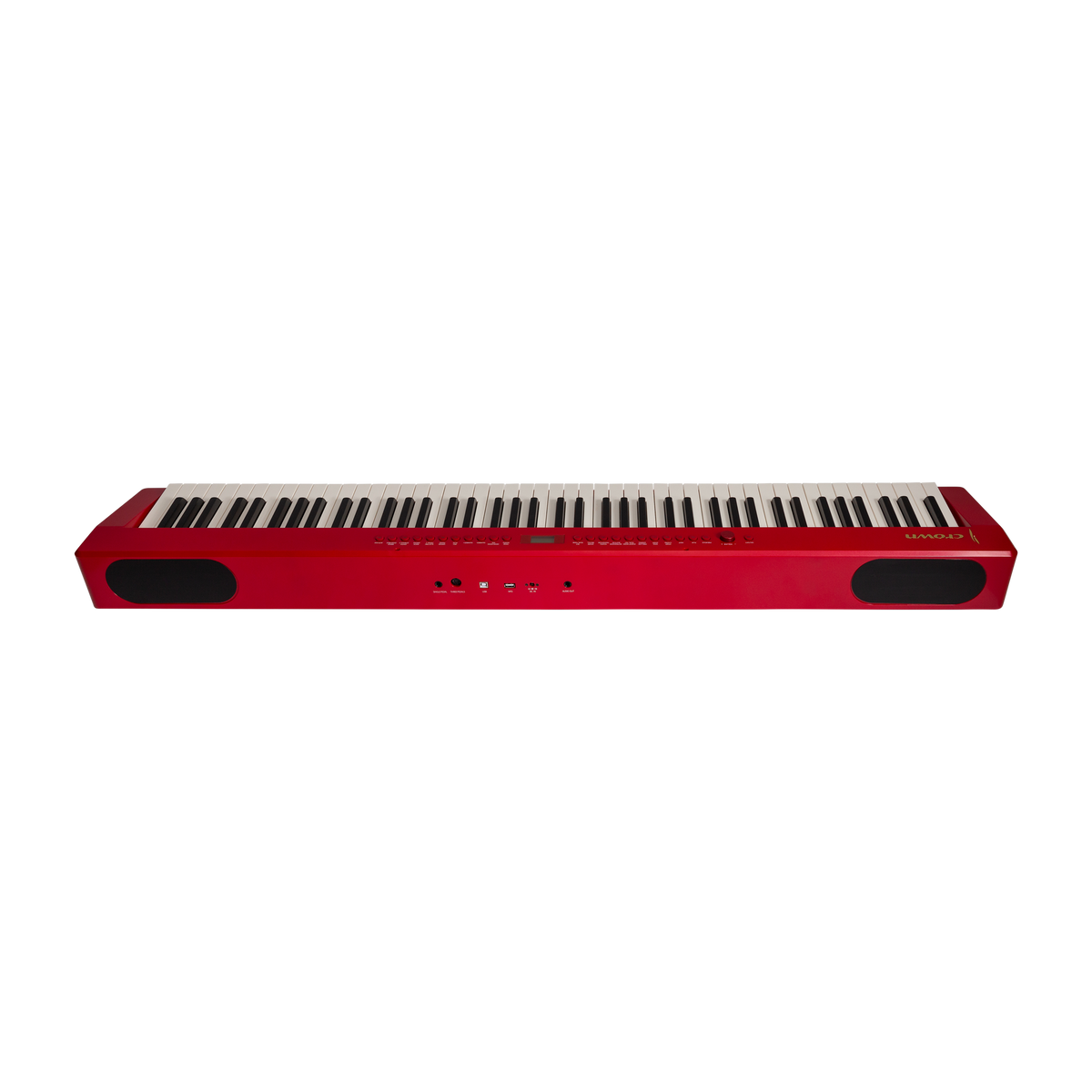 Crown CPP-811 Portable 88-Key Weighted Digital Piano (Red)