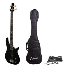 Casino '24 Series' Tune-Style Electric Bass Guitar Set (Black)