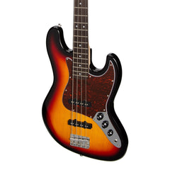 Casino J-Style Electric Bass Guitar and 15 Watt Amplifier Pack (Tobacco Sunburst)