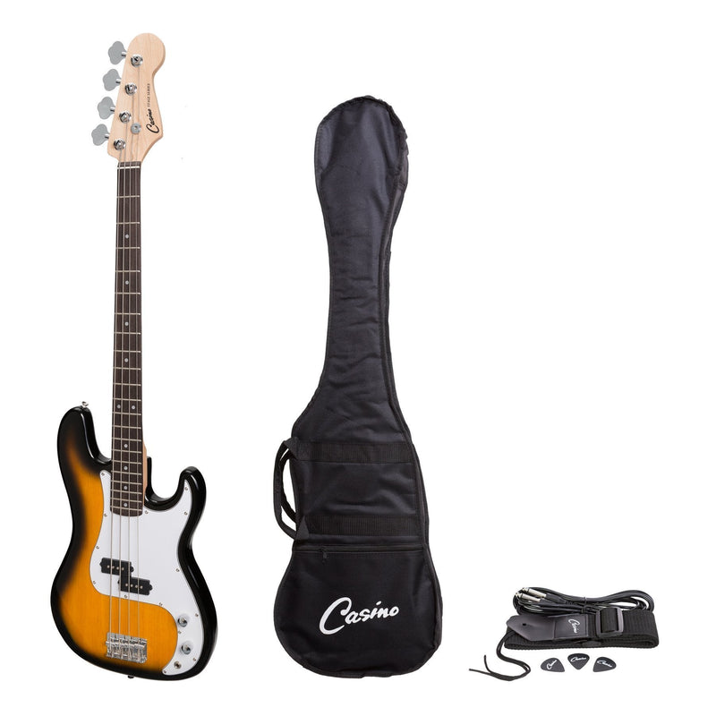 Casino P-Style Electric Bass Guitar (Tobacco Burst)