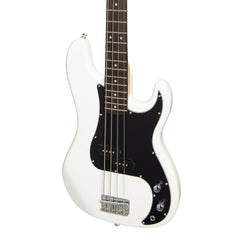 Casino P-Style Electric Bass Guitar (White)