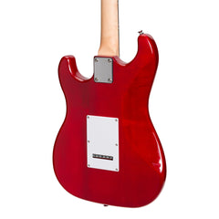 Casino ST-Style Electric Guitar Set (Transparent Wine Red)