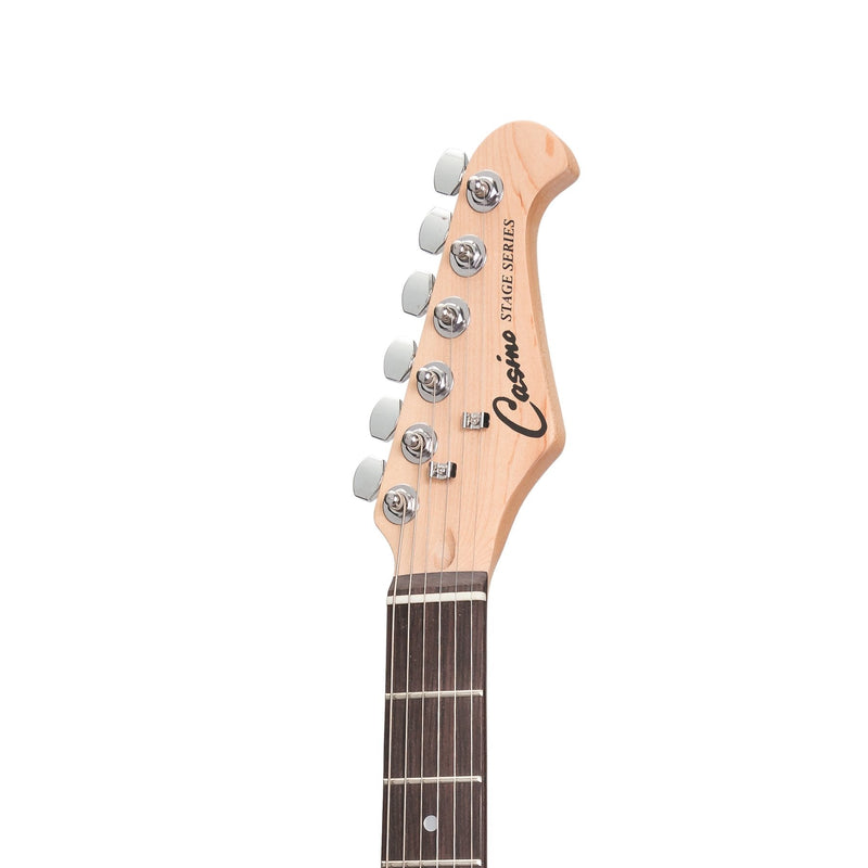 Casino ST-Style Electric Guitar Set (Transparent Wine Red)