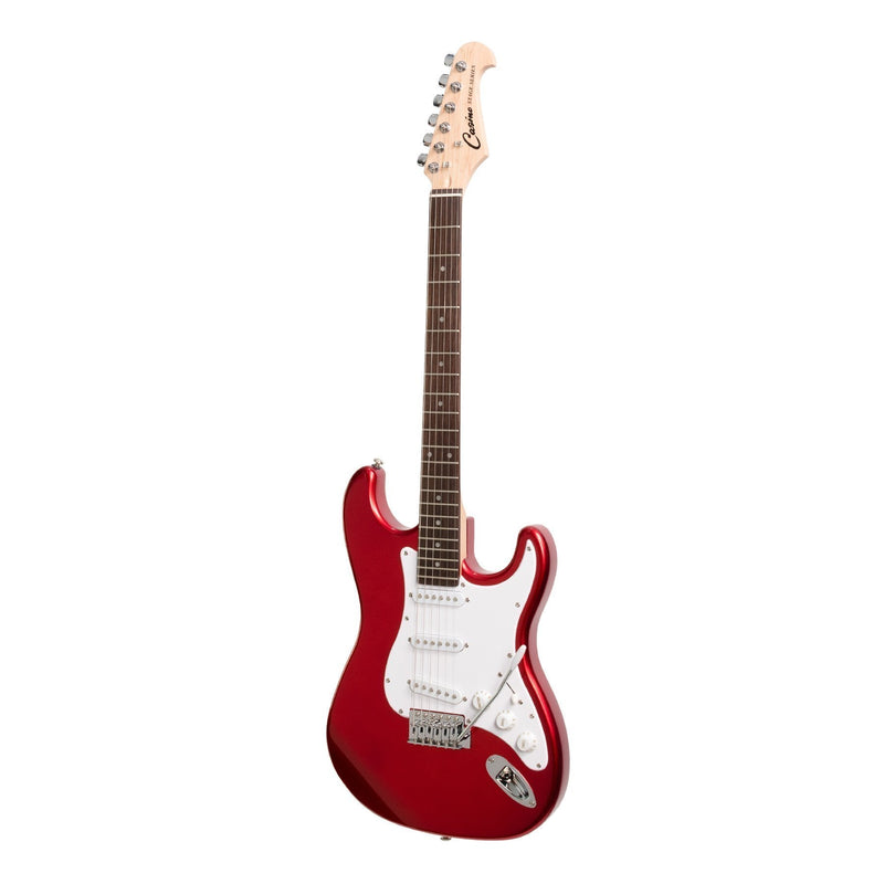 Casino ST-Style Electric Guitar and 10 Watt Amplifier Pack (Candy Apple Red)