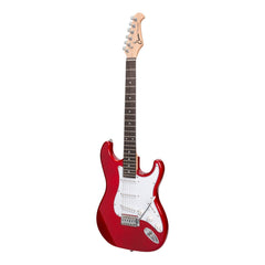 Casino ST-Style Electric Guitar and 10 Watt Amplifier Pack (Transparent Wine Red)