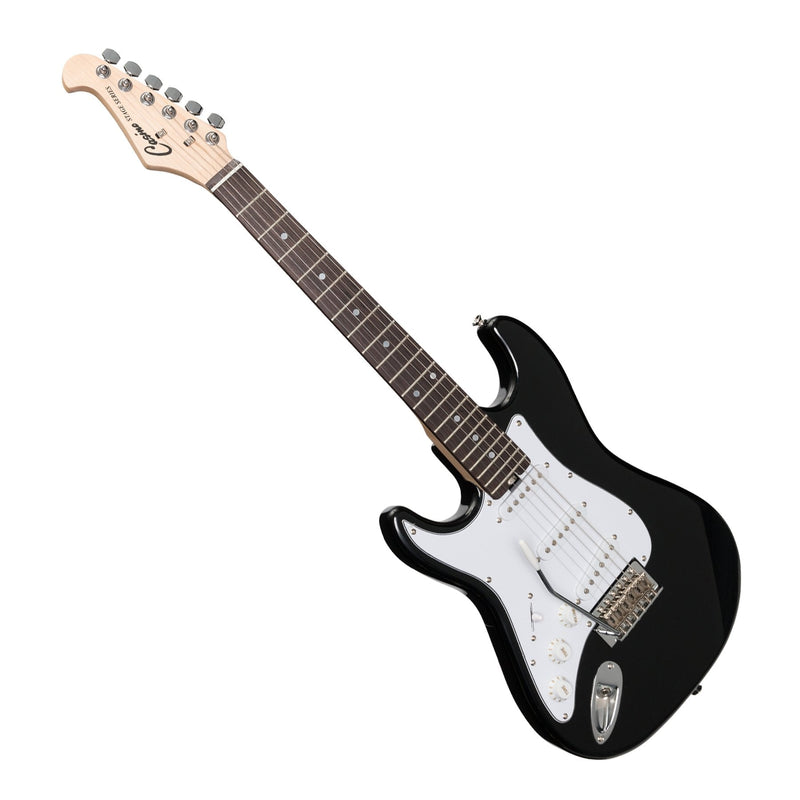 Casino ST-Style Left Handed Short-Scale Electric Guitar Set (Black)