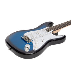 Casino ST-Style Short Scale Electric Guitar Set (Blueburst)