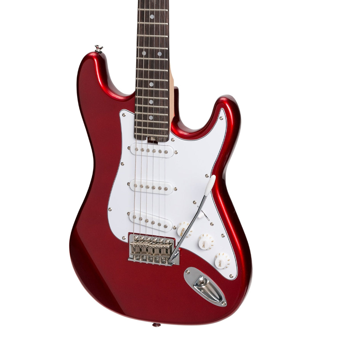 Casino ST-Style Short Scale Electric Guitar and 10 Watt Amplifier Pack (Candy Apple Red)
