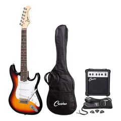 Casino ST-Style Short Scale Electric Guitar and 10 Watt Amplifier Pack (Sunburst)