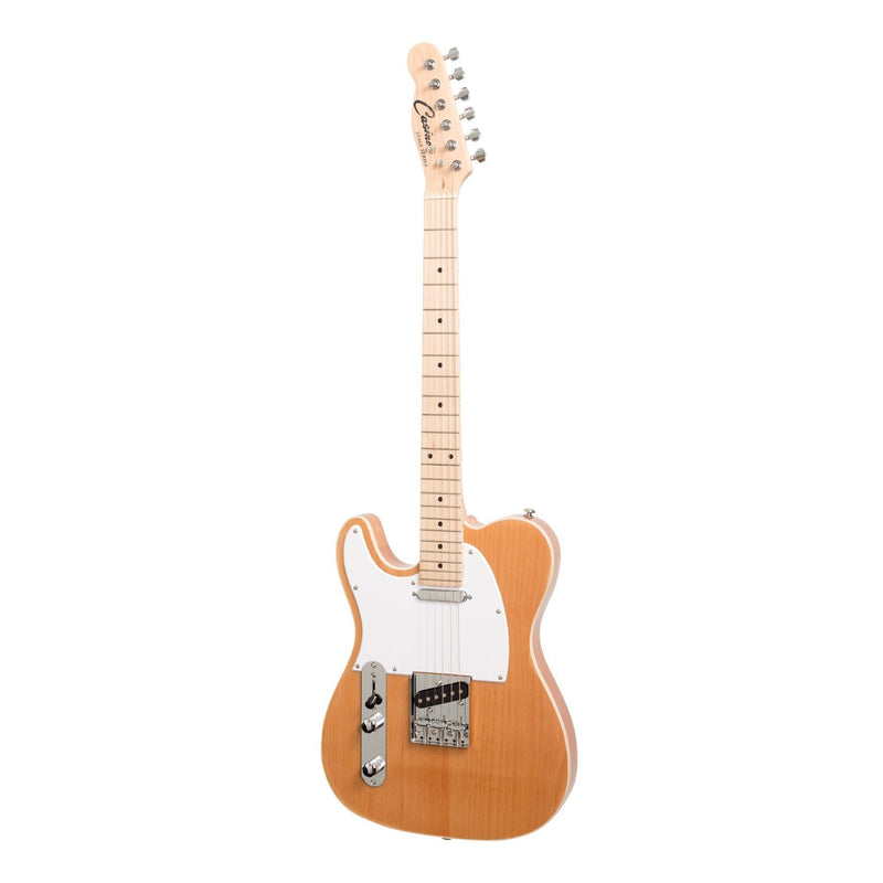 Casino TE-Style Left Handed Electric Guitar Set (Natural Gloss)