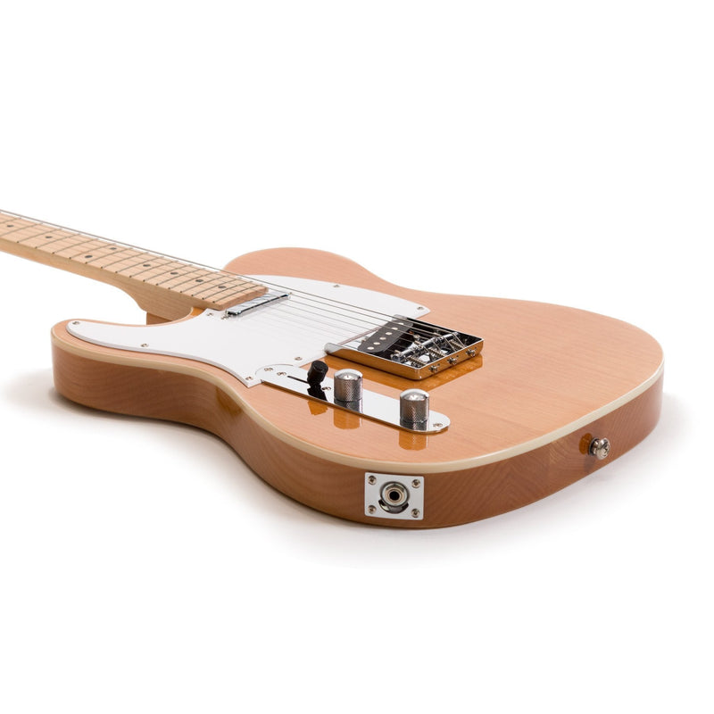 Casino TE-Style Left Handed Electric Guitar Set (Natural Gloss)