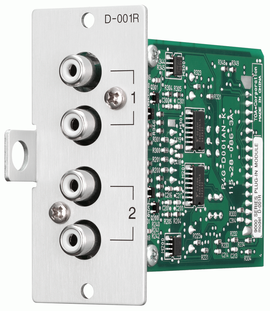 TOA D001R DUAL RCA LINE INPUT MODULE