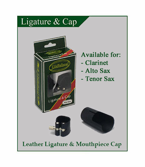 J Michael Alto Sax Leather Ligature & Mouthpiece Cap