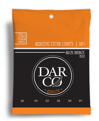 Darco Acoustic 80/20 Bronze Extra Light Guitar String Set (10-47)