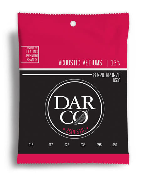 Darco Acoustic 80/20 Bronze Medium Guitar String Set (13-56)