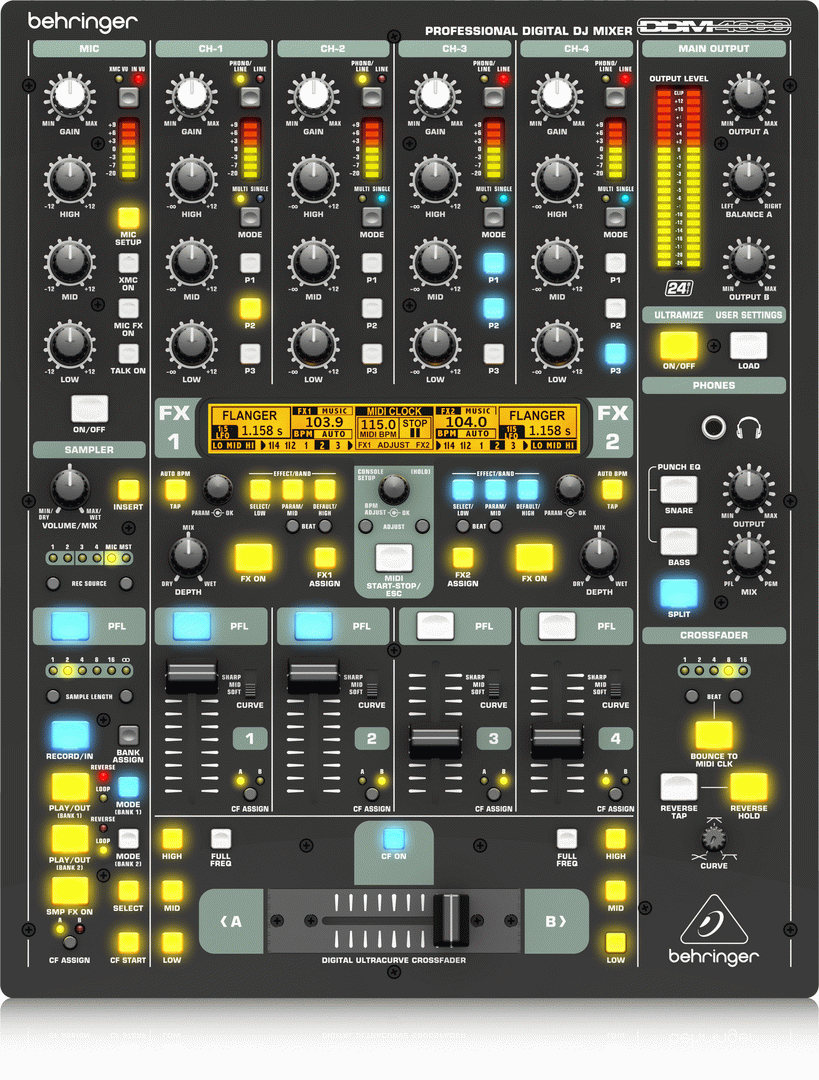 Behringer DDM4000 Digital Pro DJ Mixer