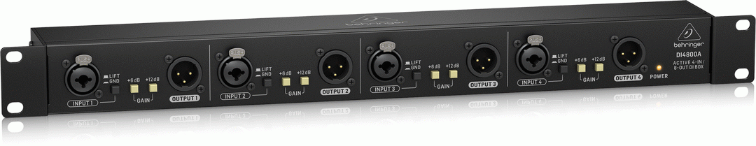 Behringer DI4800A 4Ch Active Di, Booster, Line ISO