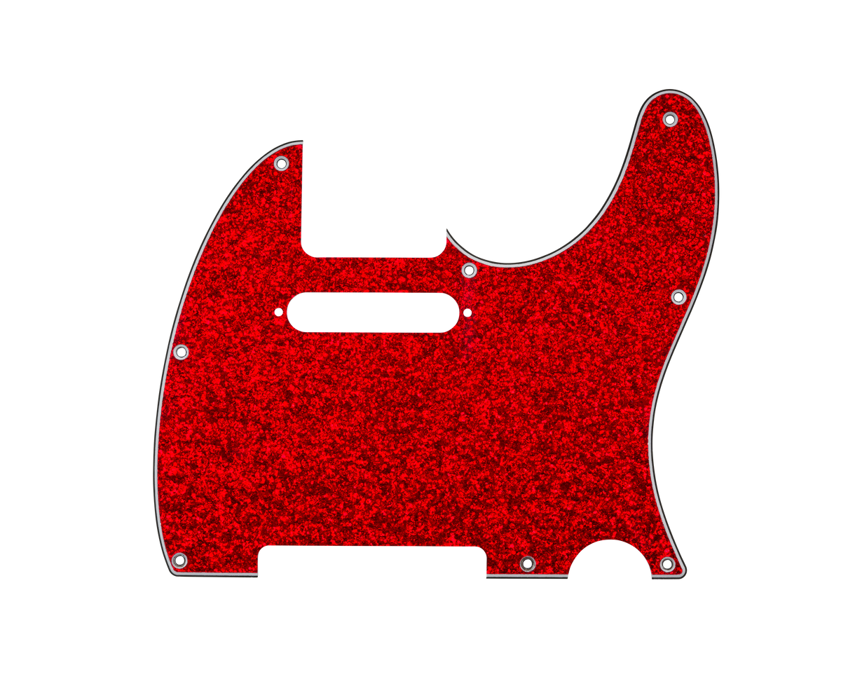 D'Andrea - Tele Pickguard Red Sparkle