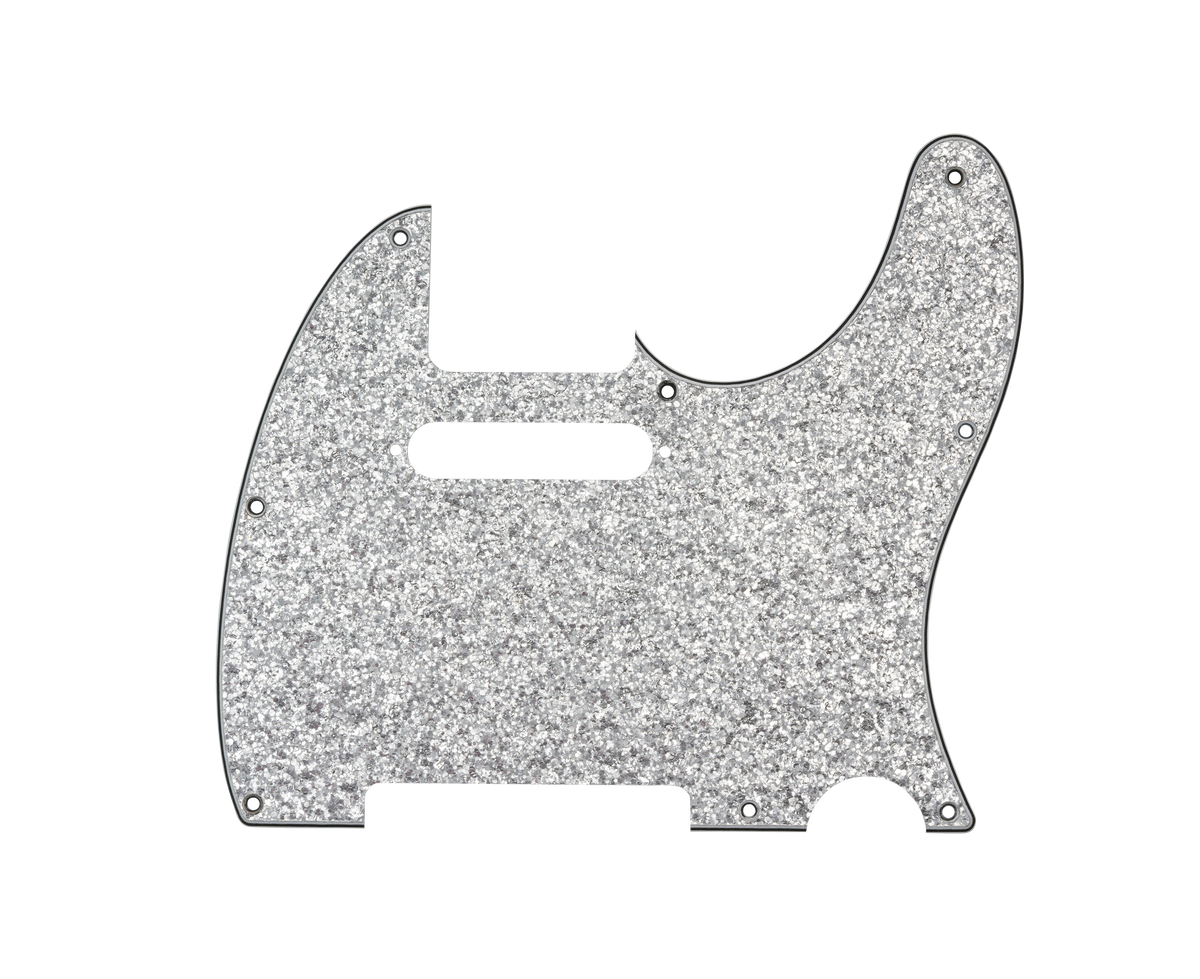 D'Andrea - Tele Pickguard Silver Sparkle