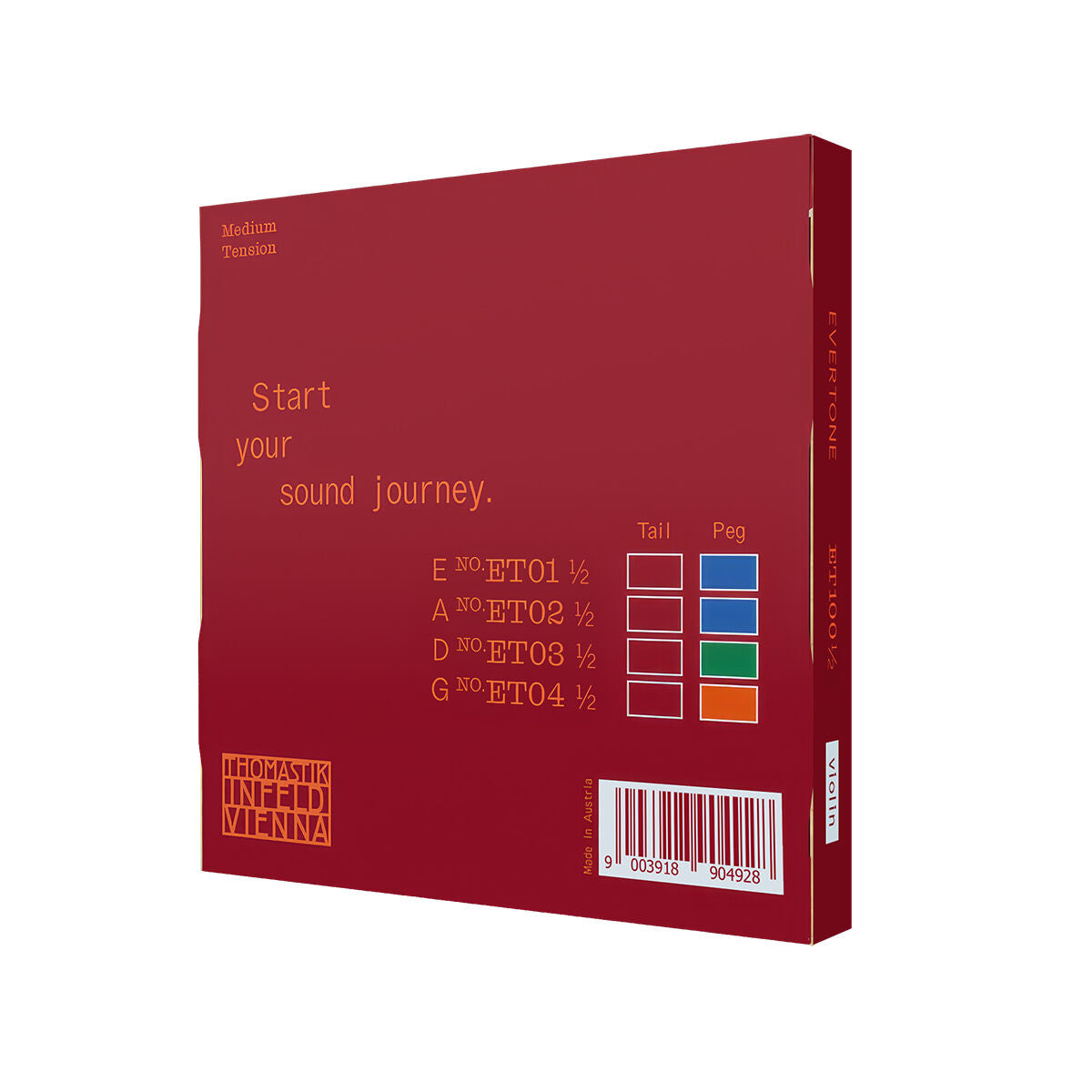 Thomastik Evertone Violin String Set 1/2 [DTET100H]
