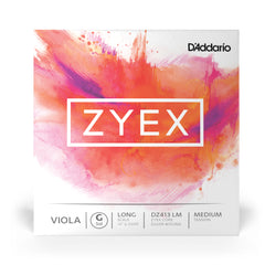 D'Addario Zyex Viola Single G String, Long Scale, Medium Tension