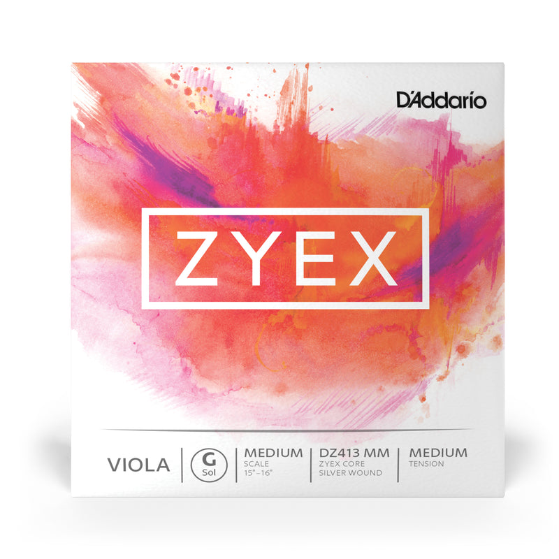 D'Addario Zyex Viola Single G String, Medium Scale, Medium Tension